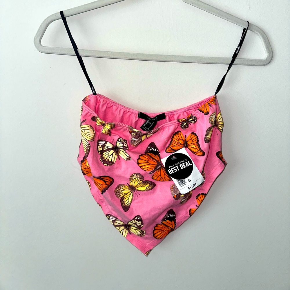 Butterfly crop top